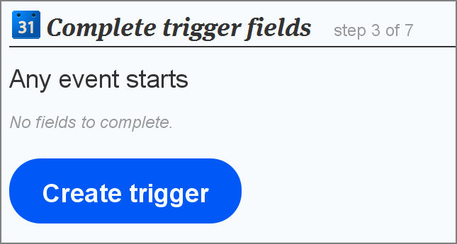 If this then that cirar trigger
