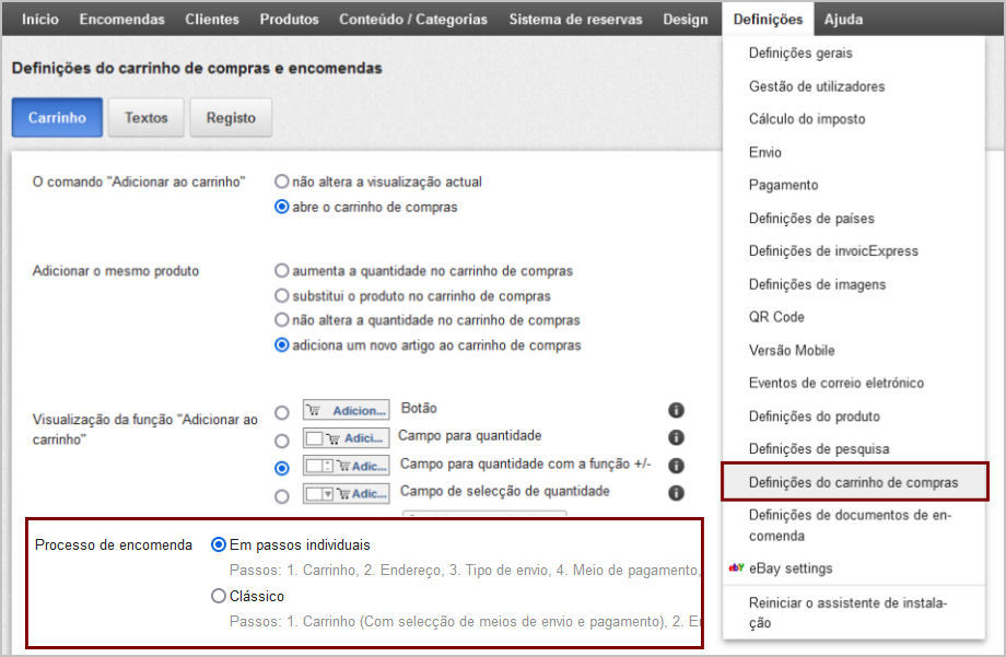 Lojas epages EasyPay Checkout