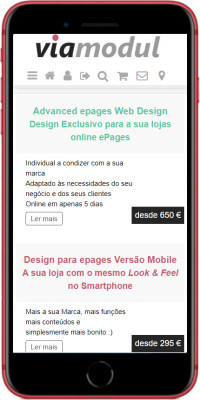 epages 6 mobile Lista Categorias com Imagens Exemplo