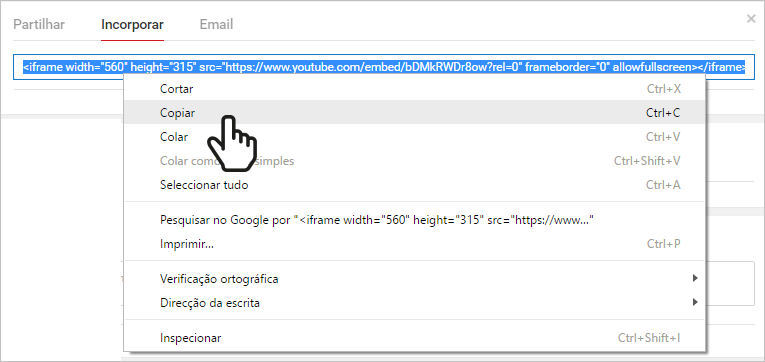 Incorporar vídeo Youtube em categorias produtos epages 